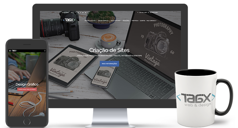 Empresa de criação de sites, sistemas web, lojas virtuais, identidade visual e design gráfico, com escritório em Florianópolis, SC.
